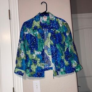 Like New Ruby Rd. Favorites zip up lightweight jackets 8